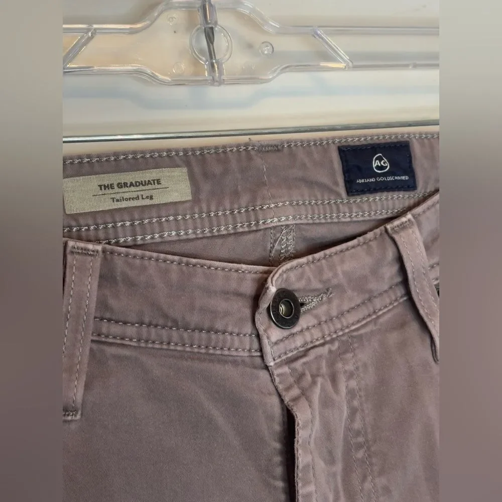 Adriano Goldschmidt GUC gray tailored leg pants Size 32 X 32